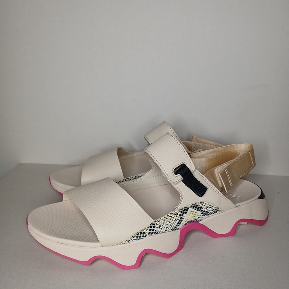 Sorel Sport Sandals Cream Pink Platform Snake Print Women’s 12 - Picture 10 of 10